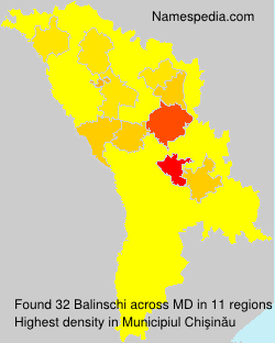 Surname Balinschi in Moldova Surname Balinschi in Moldova