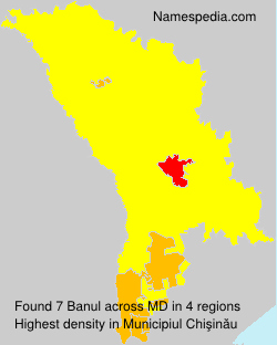 Surname Banul in Moldova Surname Banul in Moldova