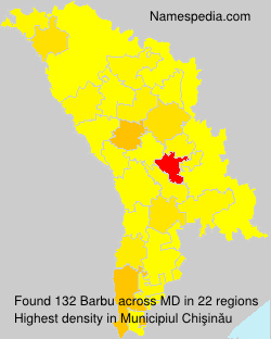 Surname Barbu in Moldova Surname Barbu in Moldova