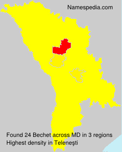 Surname Bechet in Moldova Surname Bechet in Moldova