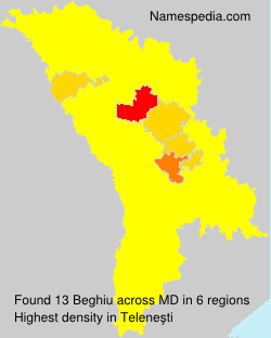 Surname Beghiu in Moldova Surname Beghiu in Moldova