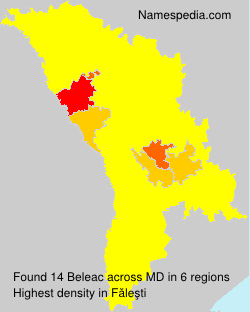 Surname Beleac in Moldova Surname Beleac in Moldova