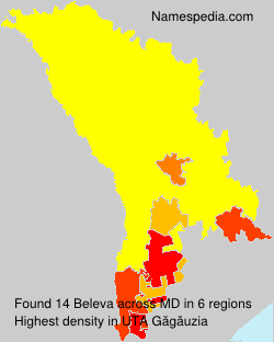 Surname Beleva in Moldova Surname Beleva in Moldova