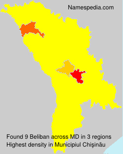 Surname Beliban in Moldova Surname Beliban in Moldova