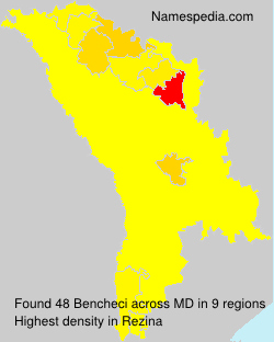 Surname Bencheci in Moldova Surname Bencheci in Moldova