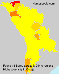 Surname Bercu in Moldova Surname Bercu in Moldova