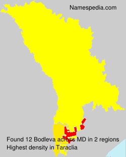 Surname Bodleva in Moldova Surname Bodleva in Moldova