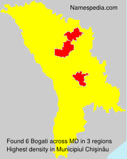 Surname Bogati in Moldova Surname Bogati in Moldova