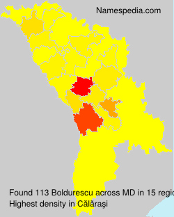 Surname Boldurescu in Moldova Surname Boldurescu in Moldova