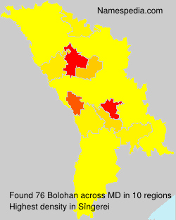 Surname Bolohan in Moldova Surname Bolohan in Moldova