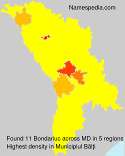 Surname Bondariuc in Moldova Surname Bondariuc in Moldova
