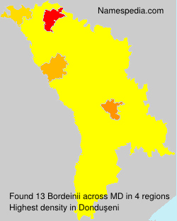 Surname Bordeinii in Moldova Surname Bordeinii in Moldova