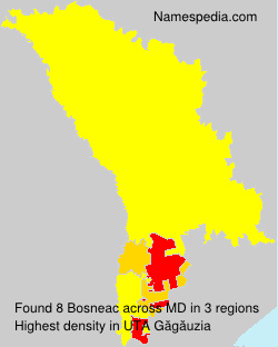 Surname Bosneac in Moldova Surname Bosneac in Moldova