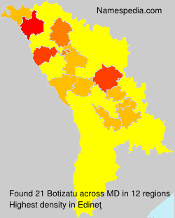 Surname Botizatu in Moldova Surname Botizatu in Moldova