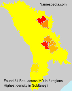 Surname Botu in Moldova Surname Botu in Moldova