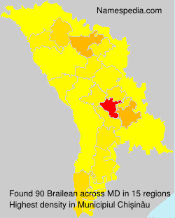 Surname Brailean in Moldova Surname Brailean in Moldova