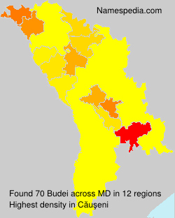 Surname Budei in Moldova Surname Budei in Moldova
