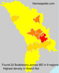 Surname Budisteanu in Moldova Surname Budisteanu in Moldova