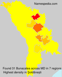 Surname Bunacalea in Moldova Surname Bunacalea in Moldova
