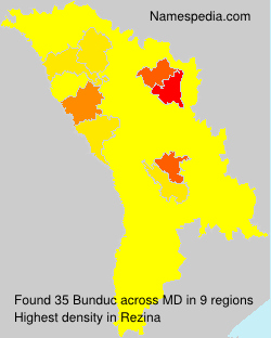 Surname Bunduc in Moldova Surname Bunduc in Moldova