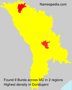 Surname Burda in Moldova Surname Burda in Moldova