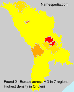 Surname Bureac in Moldova Surname Bureac in Moldova