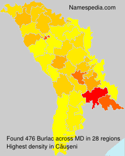 Surname Burlac in Moldova Surname Burlac in Moldova