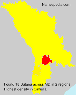 Surname Butanu in Moldova Surname Butanu in Moldova