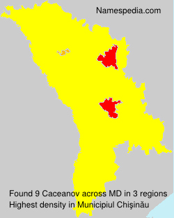 Surname Caceanov in Moldova Surname Caceanov in Moldova