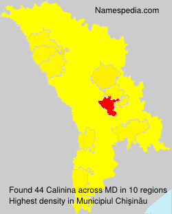 Surname Calinina in Moldova Surname Calinina in Moldova