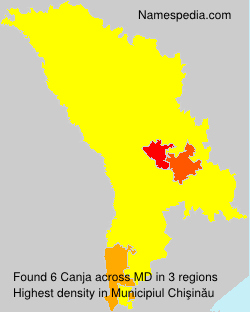 Surname Canja in Moldova Surname Canja in Moldova