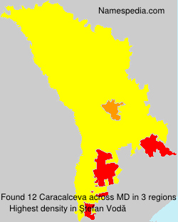 Surname Caracalceva in Moldova Surname Caracalceva in Moldova