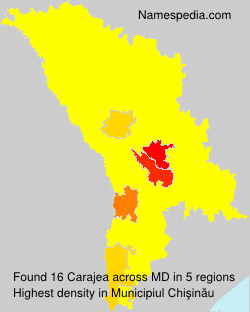 Surname Carajea in Moldova Surname Carajea in Moldova