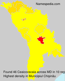 Surname Ceaicovscaia in Moldova Surname Ceaicovscaia in Moldova
