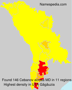 Surname Cebanov in Moldova Surname Cebanov in Moldova