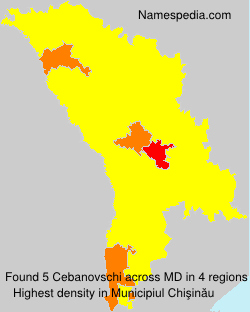 Surname Cebanovschi in Moldova Surname Cebanovschi in Moldova