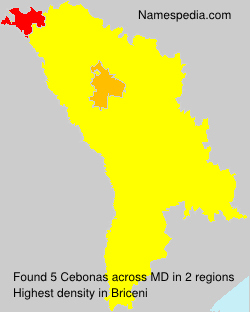 Surname Cebonas in Moldova Surname Cebonas in Moldova