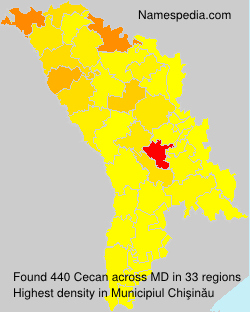 Surname Cecan in Moldova Surname Cecan in Moldova