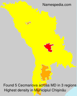 Surname Cecmariova in Moldova Surname Cecmariova in Moldova