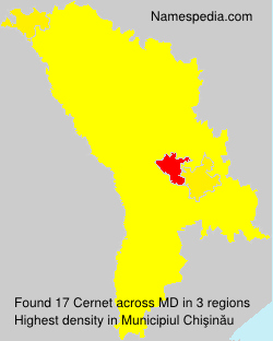 Surname Cernet in Moldova Surname Cernet in Moldova