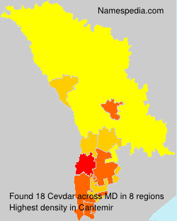 Surname Cevdar in Moldova Surname Cevdar in Moldova