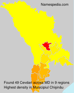 Surname Cevdari in Moldova Surname Cevdari in Moldova