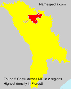 Surname Chefu in Moldova Surname Chefu in Moldova