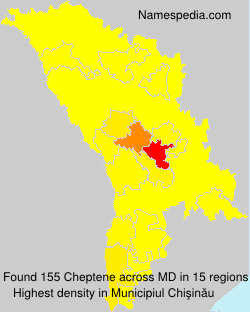 Surname Cheptene in Moldova Surname Cheptene in Moldova