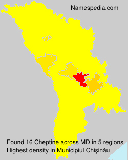 Surname Cheptine in Moldova Surname Cheptine in Moldova