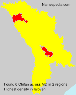 Surname Chifan in Moldova Surname Chifan in Moldova