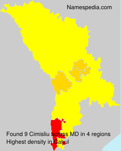 Surname Cimisliu in Moldova Surname Cimisliu in Moldova