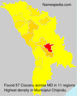 Surname Ciocanu in Moldova Surname Ciocanu in Moldova