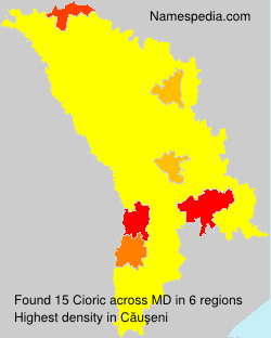 Surname Cioric in Moldova Surname Cioric in Moldova