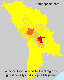 Surname Ciotu in Moldova Surname Ciotu in Moldova